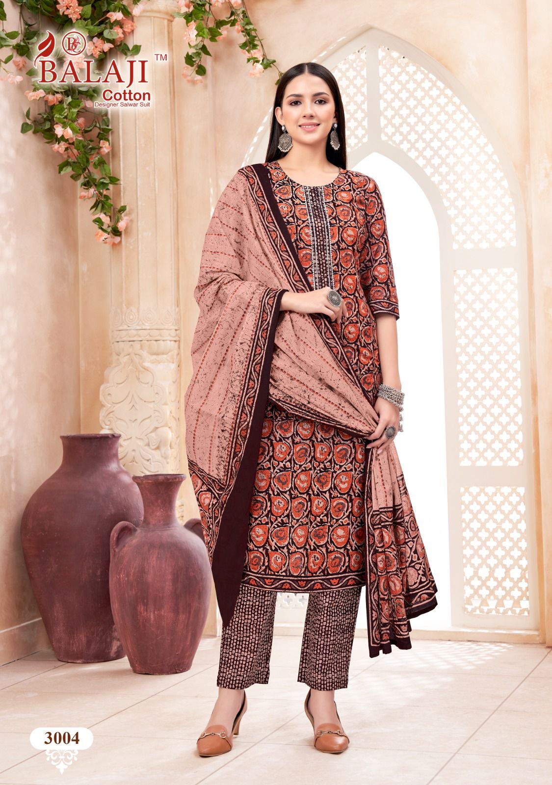 Balaji Battik Art Work Vol 3 Printed Cotton Dress Material Catalog